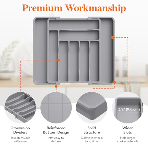 Expandable Silverware Drawer Organizer
