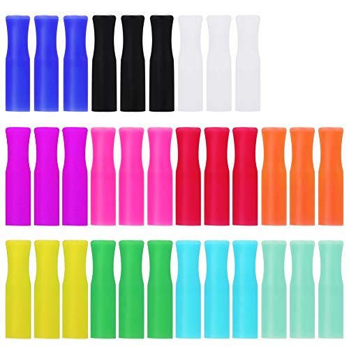 33 Pcs Silicone Straws Tips (33 Count)