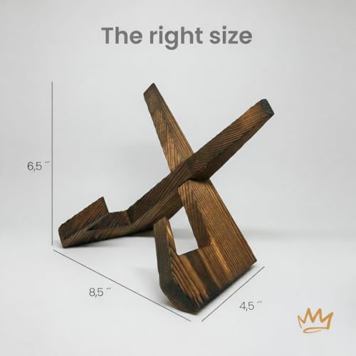 6.5" Brown Wood Display Stand Made in USA
