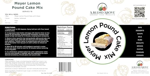 A Blend Above Lemon Pound Cake Mix (18.35 Ounce)