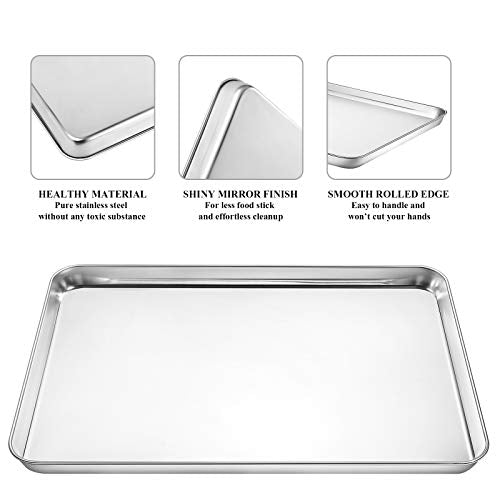 Baking Sheet with Cooling Rack Set [2 Sheets + 2 Racks]