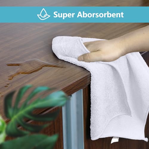 White Microfiber Cleaning Cloth 600 Pack (600 Count)
