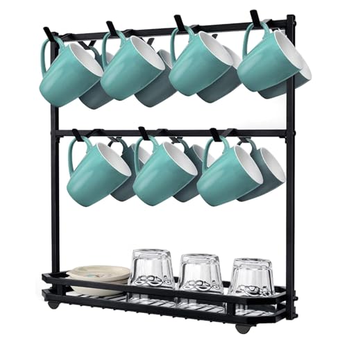 Mug Rack 14 Hooks Coffee Mug Holder