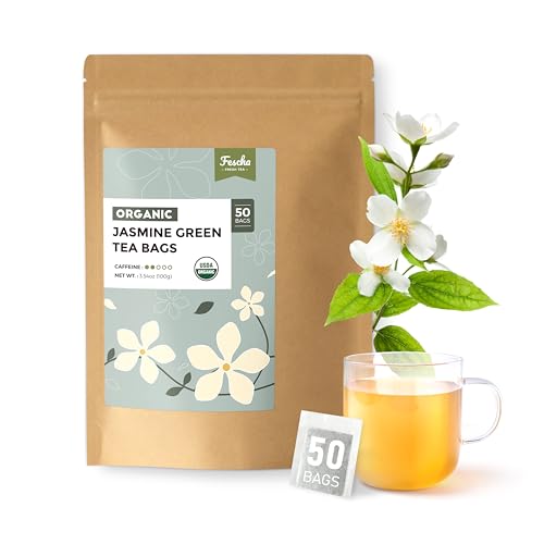 Organic Jasmine Green Tea Bags (50 Count)