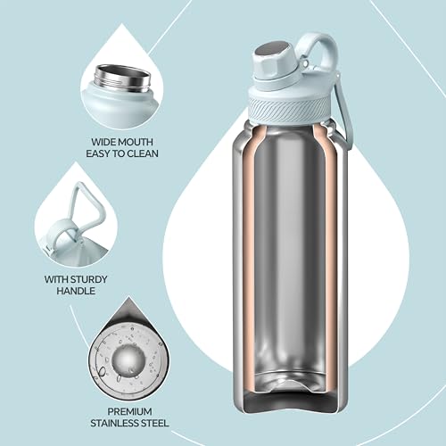 40oz Stainless Insulated Bottle with 2 Leak