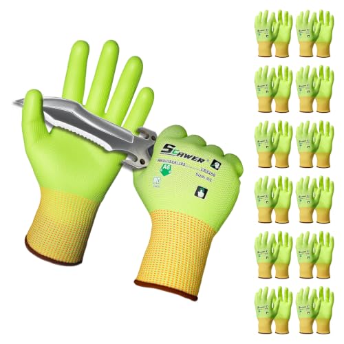 12 Pairs ANSI A6 Cut Resistant Gloves (12 Count)