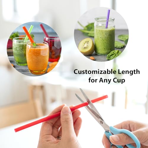 10.3" Jumbo Smoothie & Milkshake Disposable Straws (120 Count)