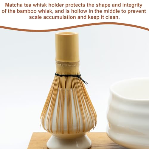 Ceramic Chasen Stand 72mm Matcha Whisk Holder Teas Set Whisks Stand Traditional Matcha Tea Chasen Holder Tea Set Accessories for Tea Tasting