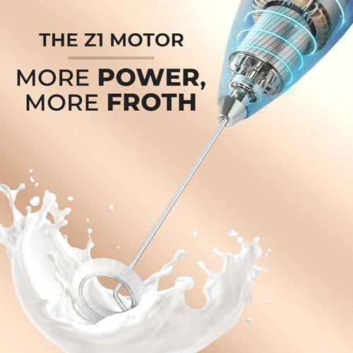 Powerful Milk Frother Wand With Duracell Batteries