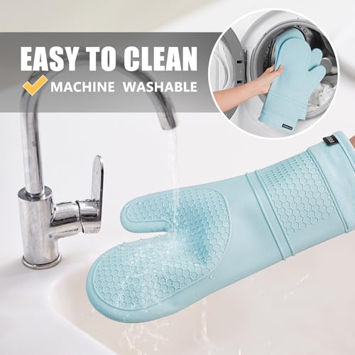 Silicone Oven Mitts and Pot Holders Sets