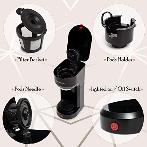 Single Serve Coffee Maker K Cup Coffee Maker for K Pods & Grounds