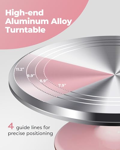 Aluminum Cake Stand Turntable Set for Decorating Baking Kit