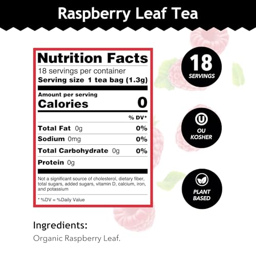 Organic Raspberry Leaf Tea (18 Count)