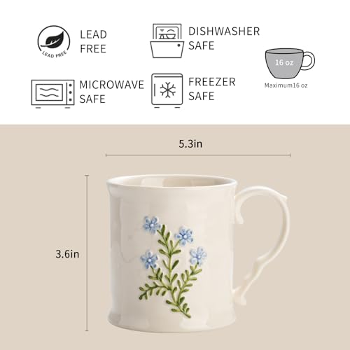 Artistic Lavender pattern Ceramic Coffee Mug