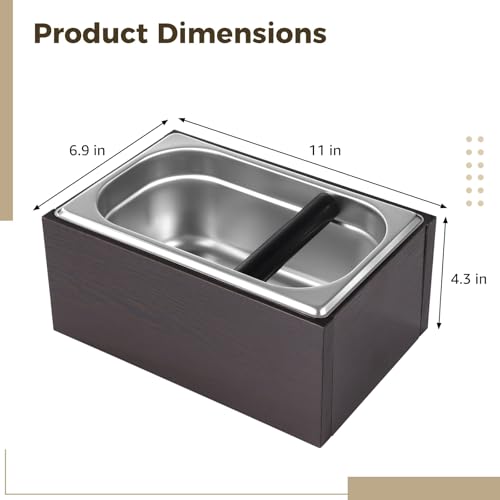Stainless Steel Espresso Knock Box