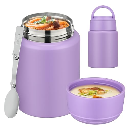 16oz Insulated Food Jar with Spoon