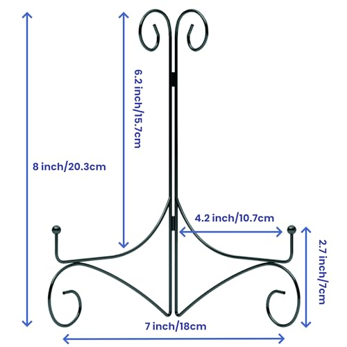 Plate Display Stands with Hinged Folding Design