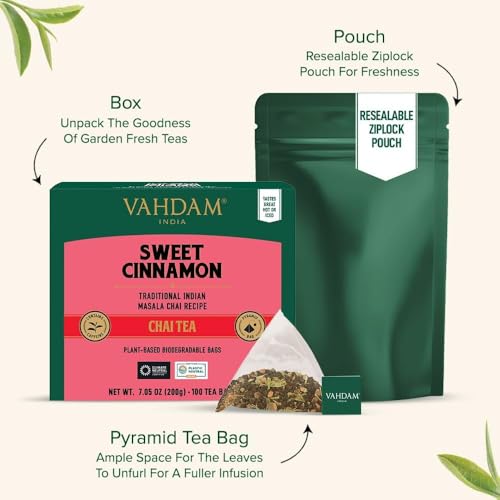 Sweet Cinnamon Chai Tea Bags (100 Count)