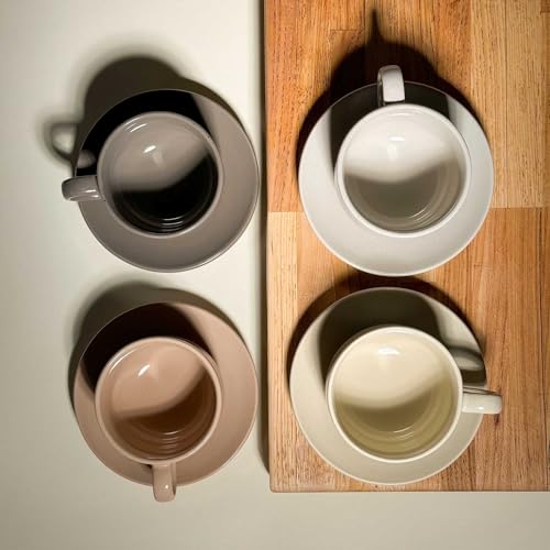 Mora Ceramics 8oz Cappuccino Mug Set of 4 (4 Count)