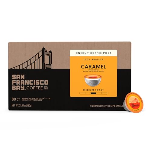 Caramel K Cup Compatible Coffee Pods (80 Count)