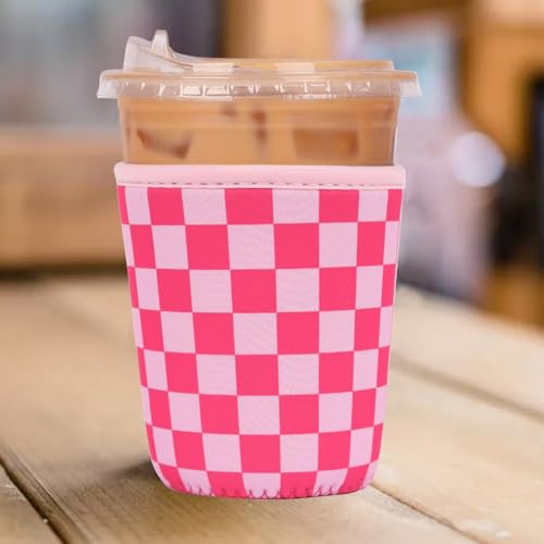 Reusable Insulated Neoprene Iced Coffee Cup Sleeve (3 Count)