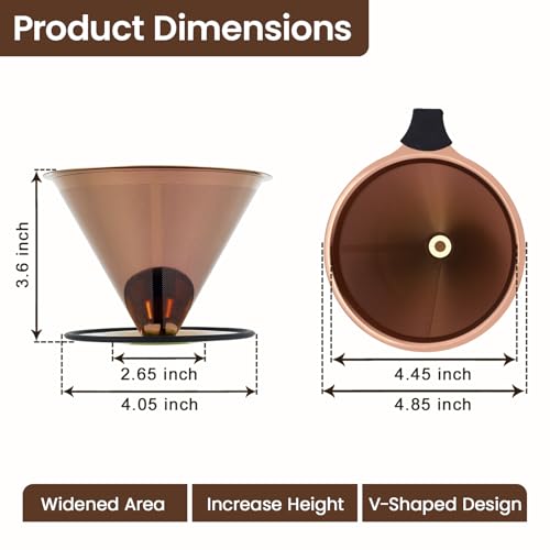 2.0 Upgraded】Pour Over Coffee Dripper