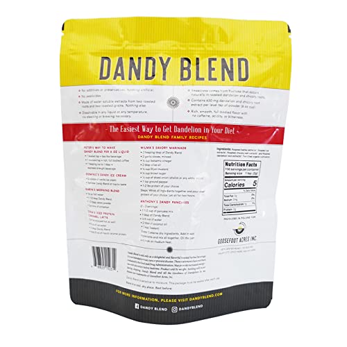 156 Cup Bag of Organic Dandy Blend Instant Herbal Beverage with Dandelion (11 Ounce)