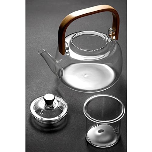 High Temperature Resistant Glass Teapot Electric Pottery Stove Small Single Brewing Tea Set Flower Tea Tea Set Kettle