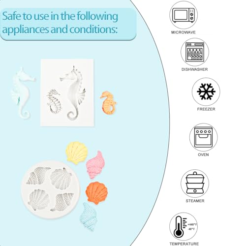 Ocean Chocolate Fondant Mold Set Food (8 Count)