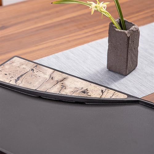 Tea Set Natural Whole Ebony Stone Home Office Modern Drainage Tea Table High