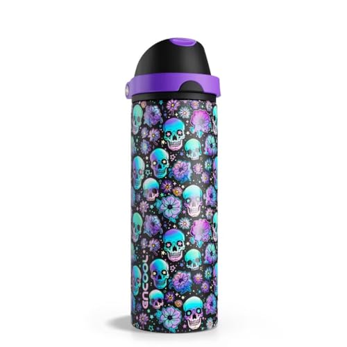 Insulated Water Bottle with Straw