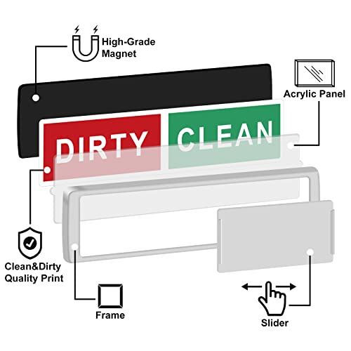 KitchenTour Clean Dirty Magnet for Dishwasher Upgrade Super Strong Magnet