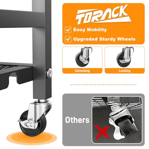 Garden Tool Organizer Stand with Wheels