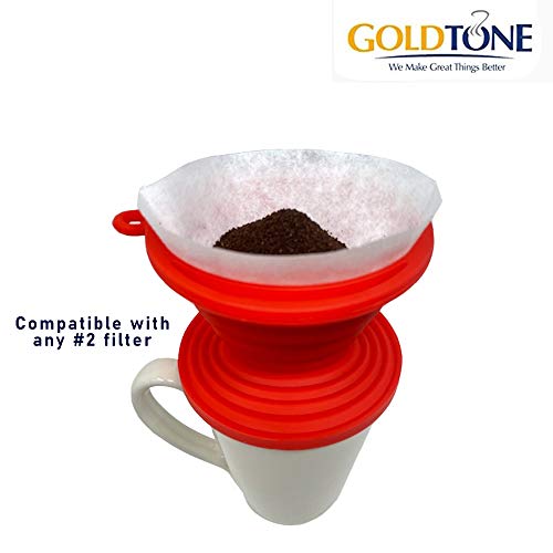 Collapsible Silicone Portable Reusable Coffee Dripper w