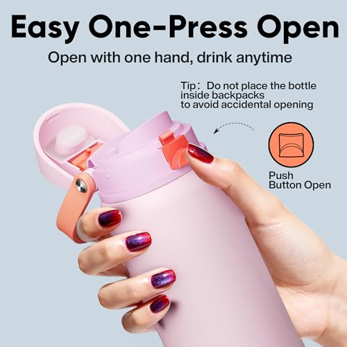 Insulated Water Bottle with Straw