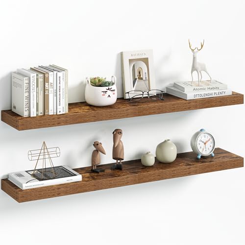 36 Inch Floating Shelves Wall Mounted for Display (2 Count)