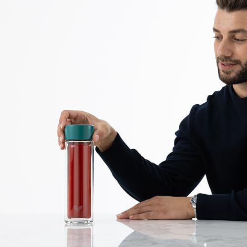 Glass Multi Tea Infuser Bottle 14oz