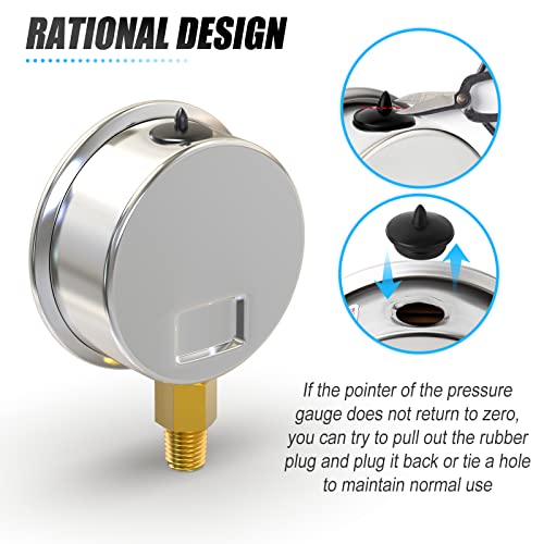 30inHG~0Psi Stainless Steel 1