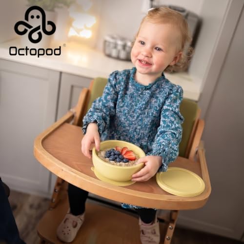 Octopod Silicone Suction Baby Bowl & Lid