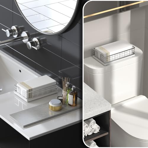 Marble Guest Towel Holder Tray for Bathroom