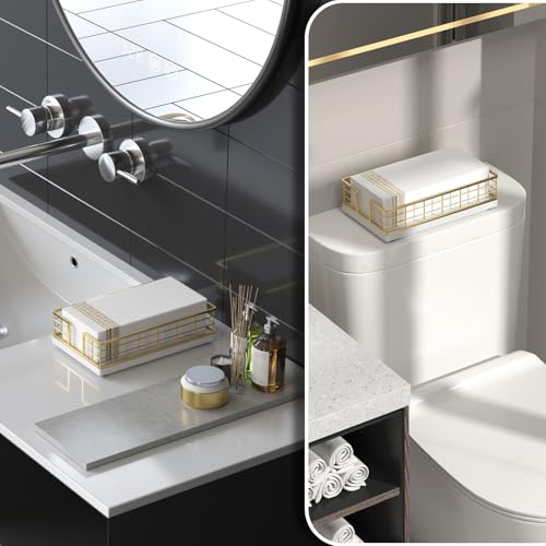 Marble Guest Towel Holder Tray for Bathroom