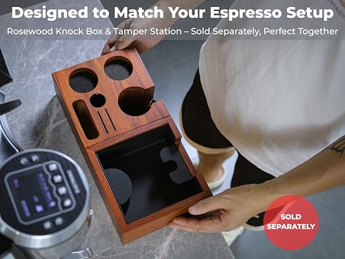 54mm Espresso Tamping Station For Breville Rosewood