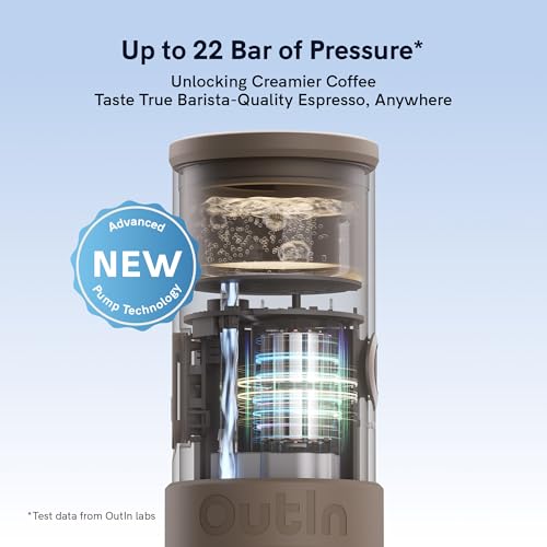 Mino Portable Electric Espresso Machine for Travel with Self