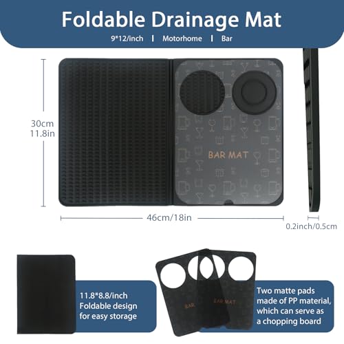 Foldable Bar Mat 18x12 inch