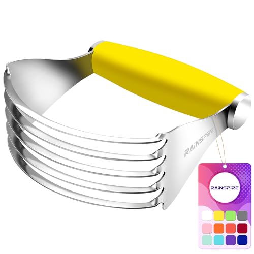 Large Pastry Cutter For Baking Durable Pastry Blender Dough Cutter Yellow