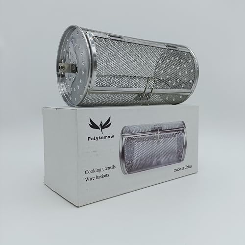 Stainless Steel Rotisserie Grill Roaster Drum Oven Basket