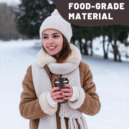 Insulated Coffee Tumblers with Flip Lid 12oz