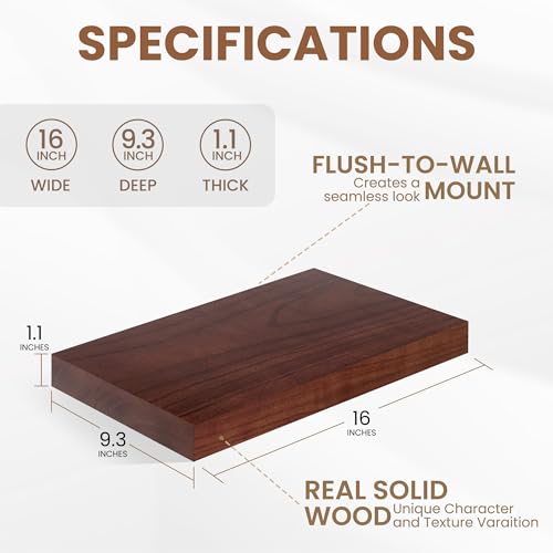 9 Inch Deep Floating Shelves (2 Count)
