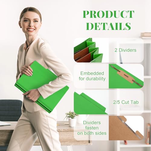 36 Pcs Classification Folders Letter Size