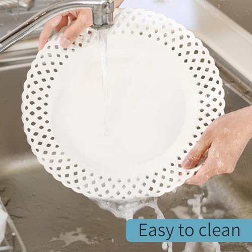 Large White Dinner Plates 12 inch (4 Count)